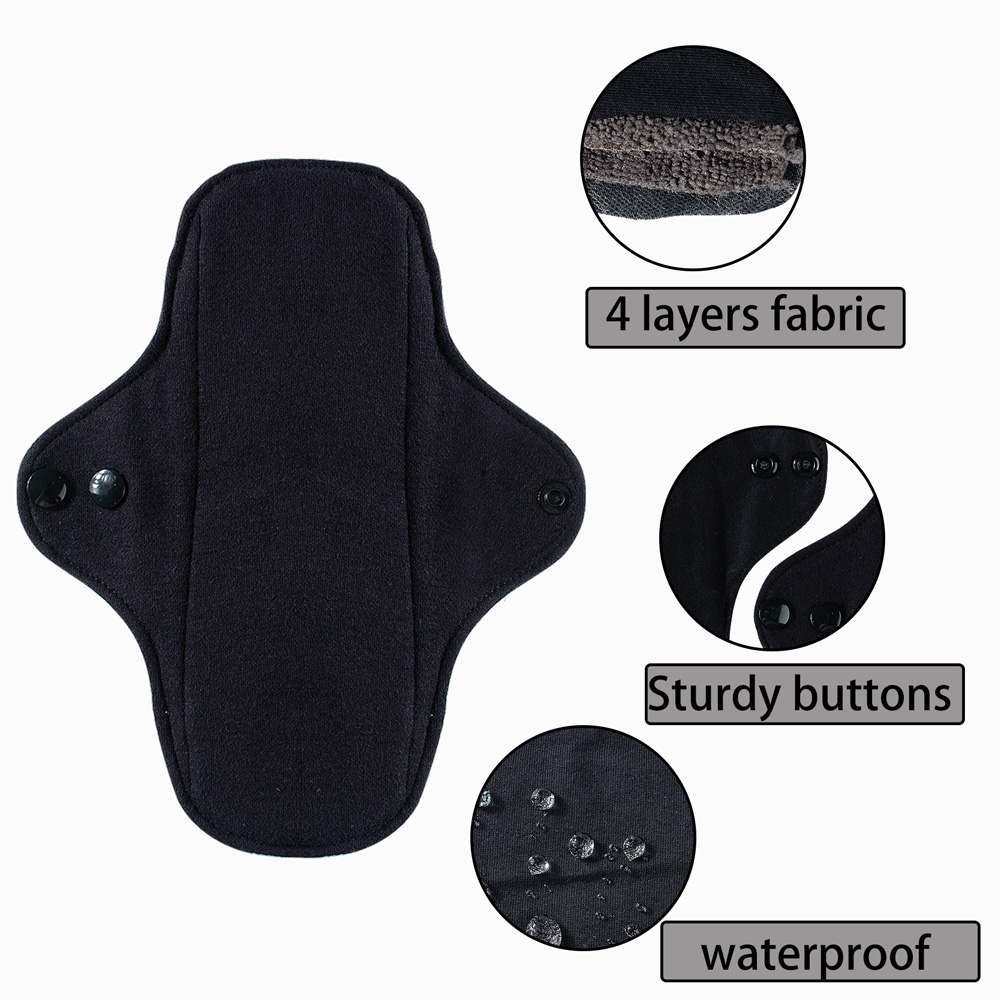 4 pçs algodão completo mama pa - Cloth Pad Reusable avaliação e preço