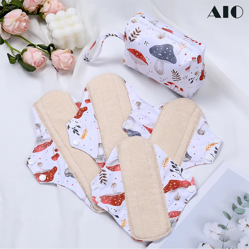 Conjunto de 5 Absorventes Mens - Cloth Pad Reusable avaliação e preço
